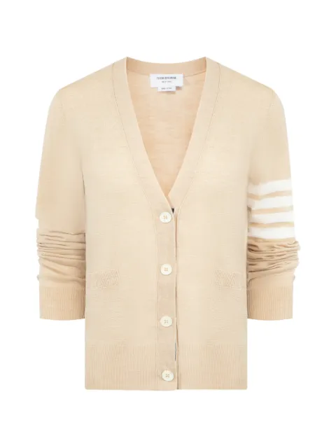 Thom Browne 4-Bar wool cardigan Neutrals FKC334AY1014