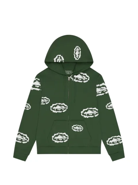 CORTEIZ x Denim Tears Island Wreath zip hoodie Green CRTZDTZHGRN01