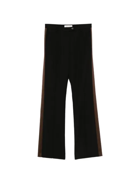 Wales Bonner logo-embroidered stripe trousers Black WS26TR02WO01989
