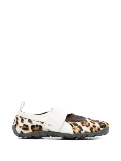 Wales Bonner Jewel animal-print strap ballet flats Neutrals WBW46030A23055101T