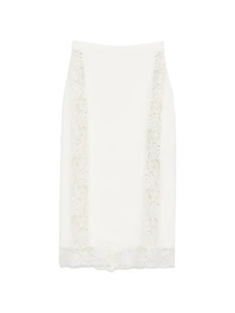 Elie Saab lace midi skirt Black SK251NR26CDL03