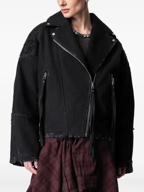 ARTICLE TEN embroidered-details jacket Black A0106001