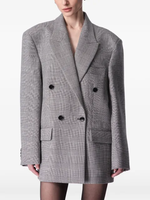 ARTICLE TEN Prince of Wales check blazer Grey A0205501