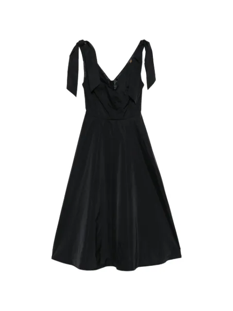 Elisabetta Franchi dress in voile fabric Black AB90361E2