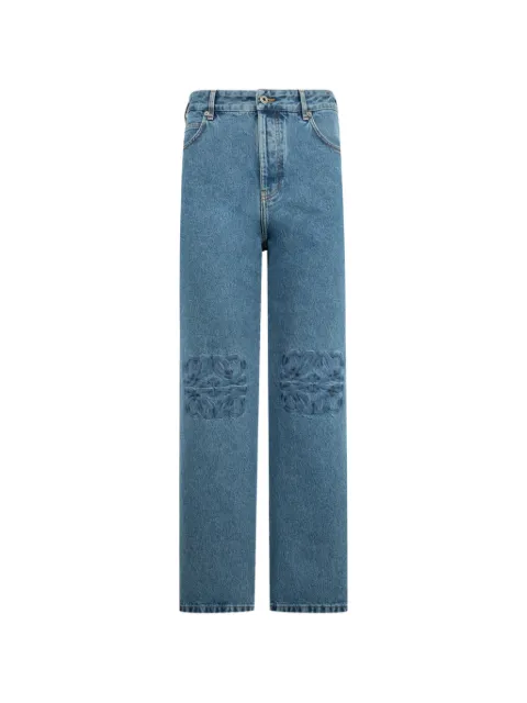 LOEWE Anagram-embroidered jeans Blue H526Y11X97