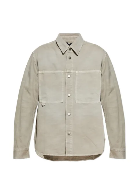 Haikure Arno patch pocket shirt Neutrals HEM06057GF172PXT0170
