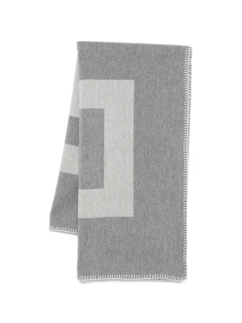 Givenchy whipstitch-trim scarf Grey 710003936001098