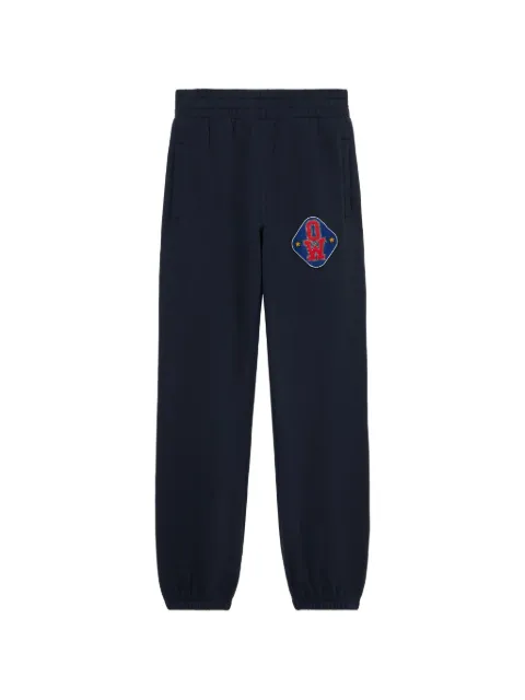 Off-White Royal patch cuff track pants Blue 2CH006S26FLE002W932