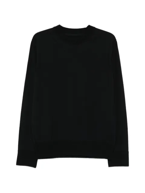 sacai long-sleeve crew neck sweater Black 2603947M