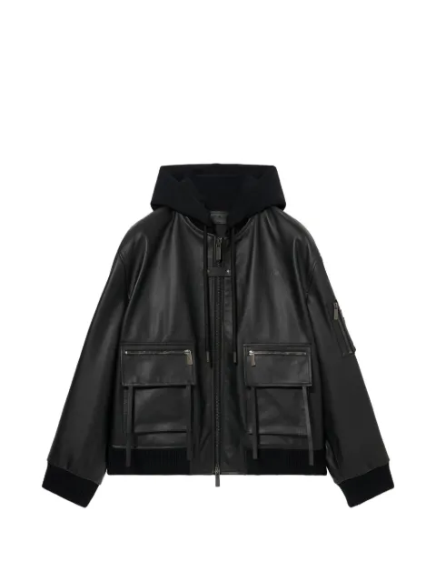Off-White hooded pocket bomber jacket Black 44XJA13SS26L001001