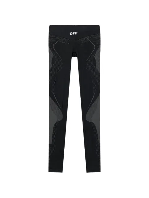 Off-White racing seamless leggings Black 2VV01HS26KNI001W003