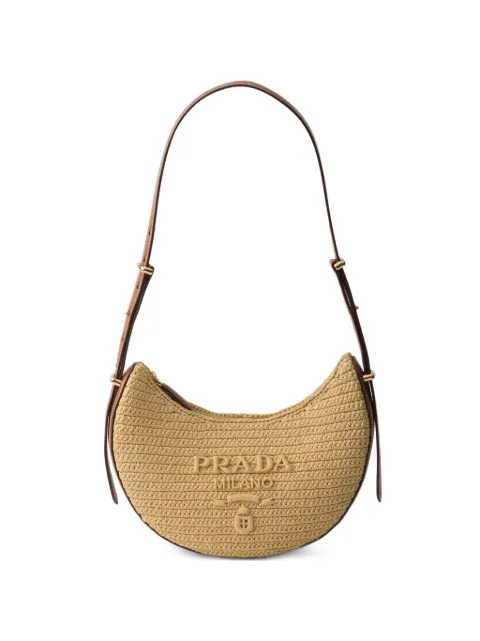 Prada small Arqué crochet shoulder bag Neutrals 1BC274VOUO2G6K