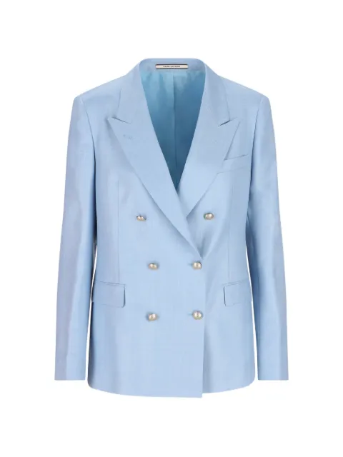 Tagliatore double-breasted flap-pockets blazer Blue JPARIGI10BI3225