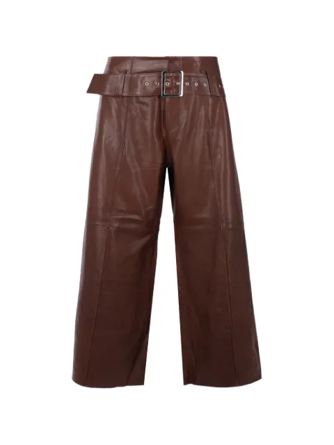 10 CORSO COMO belted wide-leg trousers Brown 020L261110212MUDBROWN