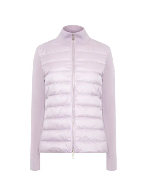 Moncler panelled zip-up jacket Purple L20939B00036M1131