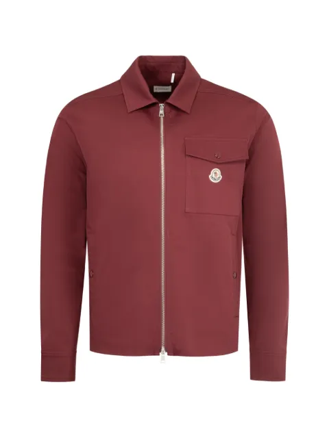 Moncler pocket zip shirt jacket Red L10912F0002357448