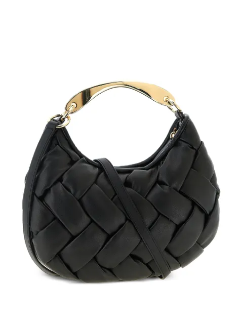 TWINSET Weaved leather-effect tote bag Black 261TB7370