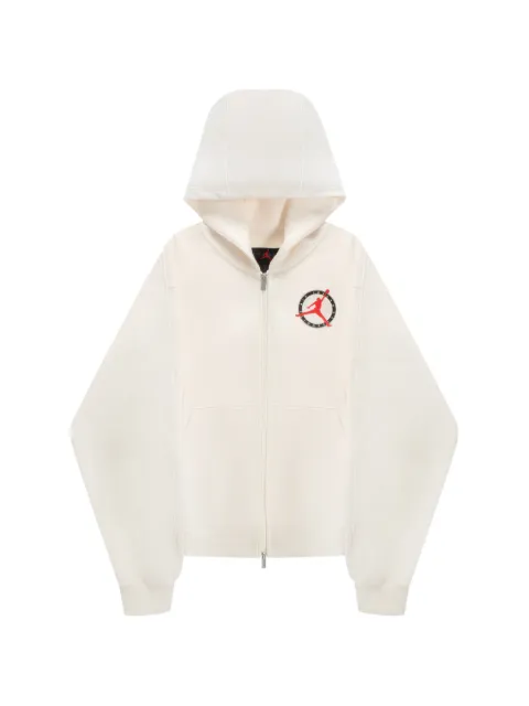 Jordan Flight Club logo fleece zip hoodie White IF1810