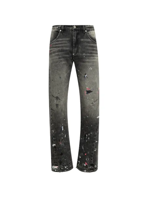 GALLERY DEPT. paint splatter-detail jeans Grey ZIPP40105