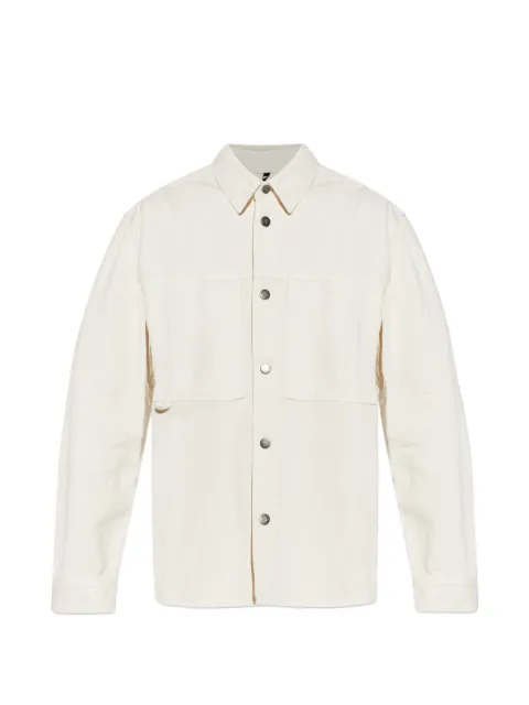 Haikure Arno patch pocket shirt Neutrals HEM06057GF177