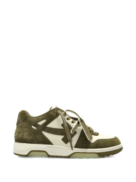 Off-White Out of Office arrows suede sneakers Green OMIA189S26LEA0040363