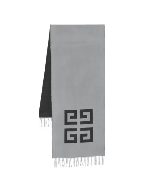 Givenchy logo-print scarf Grey 710003958006098