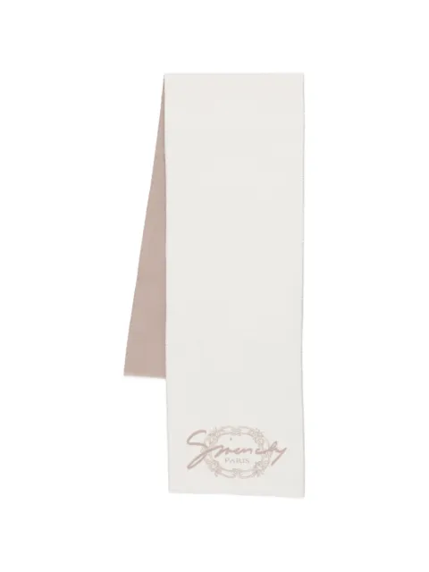 Givenchy logo-print scarf Neutrals 710003951002098
