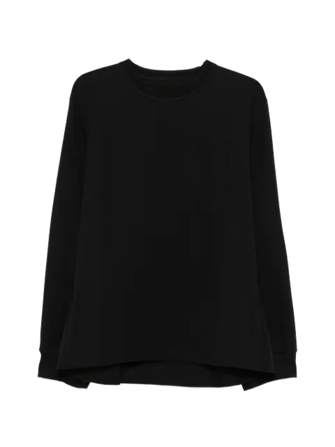 sacai long-sleeve pocket top Black 2603954M