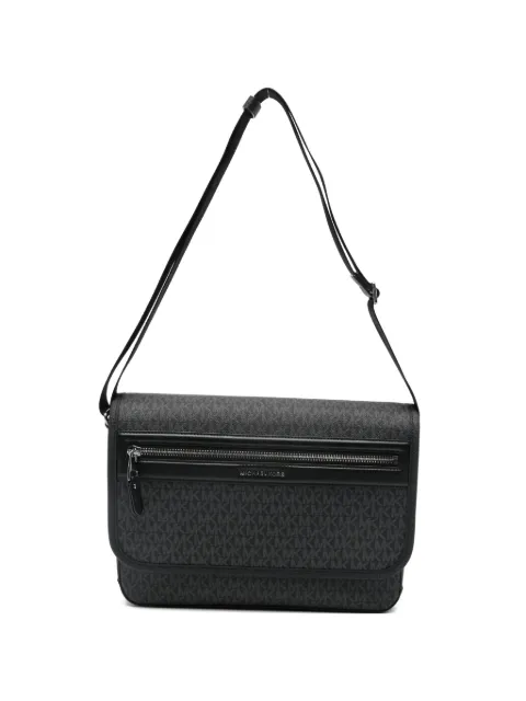 Michael Kors monogram-pattern laptop bag Black 33S6LJSM9B