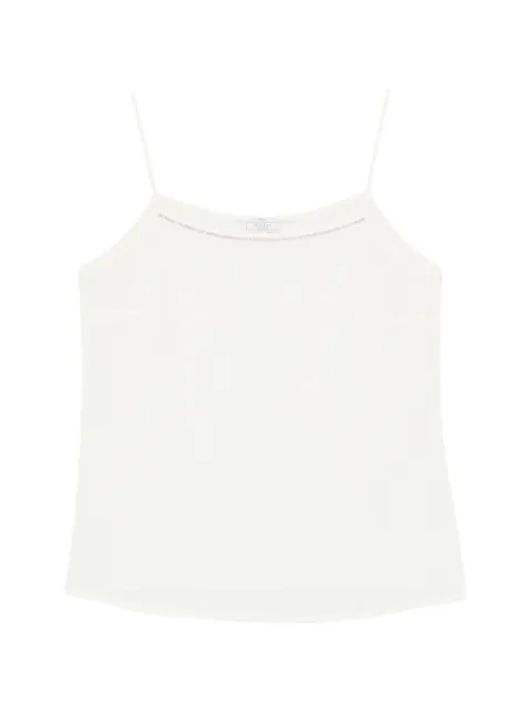 Peserico thin straps tank top White A08921D07325