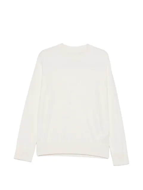 sacai long-sleeve crew-neck sweater Neutrals 2603947M
