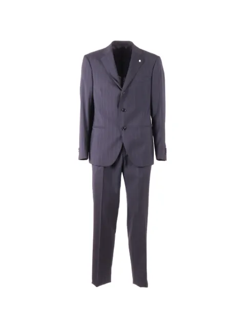 LUIGI BIANCHI MANTOVA pinstripe-pattern single-breasted suit Blue 335563397