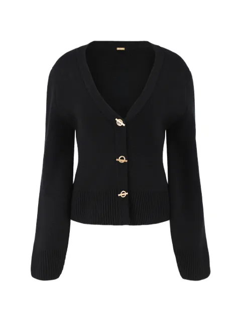 Cult Gaia Jos V-neck button cardigan Black SW32355CW3378