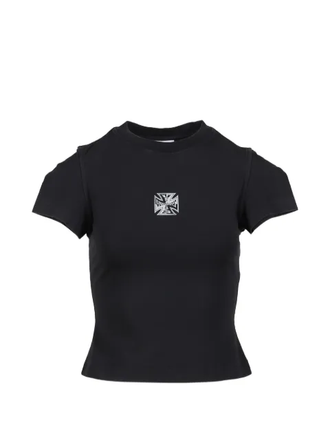VETEMENTS Biker Cross T-shirt Black WE76TR527B