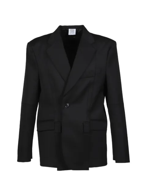 VETEMENTS single-breasted blazer Black ME76TJ019