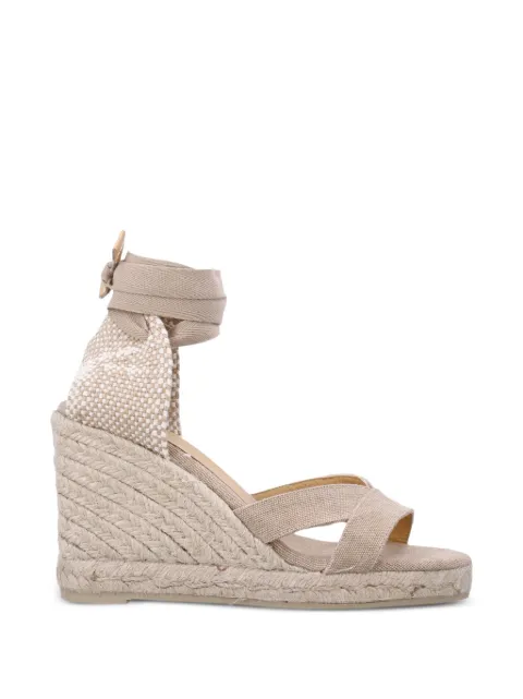Castañer Bailey wedge criss-cross espadrilles Neutrals 025633