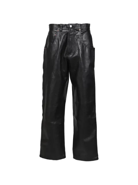 VETEMENTS leather trousers Black ME76LP018