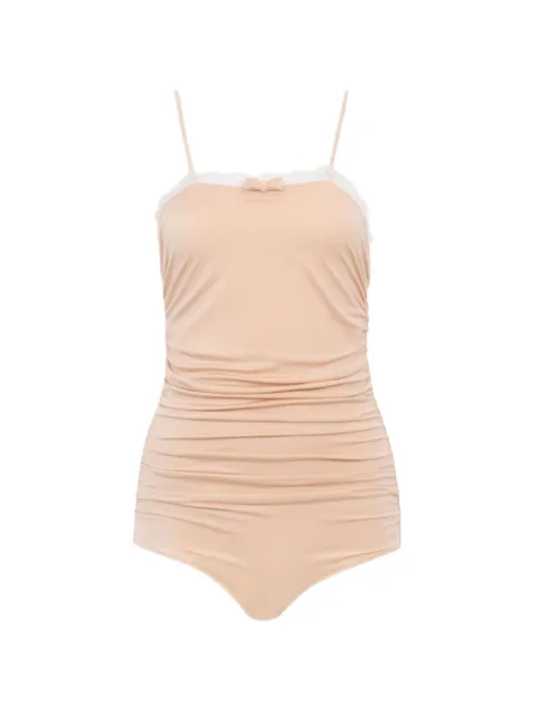 Chloé lace-trim bodysuit Neutrals CH26UBD339896H6