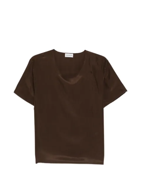 P.A.R.O.S.H. Saxon short-sleeve blouse Brown SAXOND311572