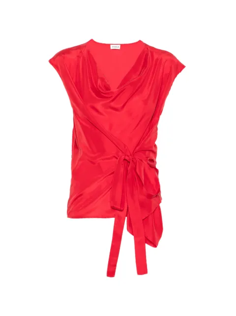 P.A.R.O.S.H. Saxon tie waist blouse Red SAXOND311729