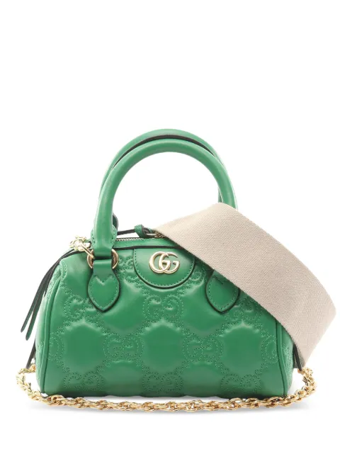 Gucci Pre-Owned 2016-2026 Mini Leather Ophidia satchel Green W19YW3RYYQUFTGNK