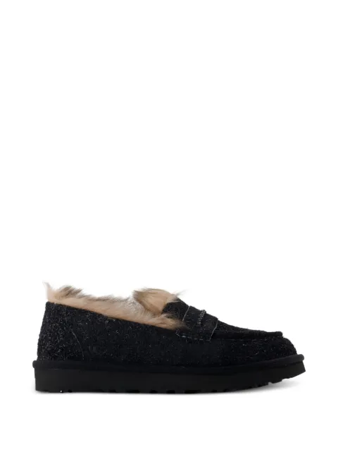 UGG Ellis fur trim loafers Black 1179390BLK
