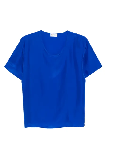 P.A.R.O.S.H. Saxon V-neck blouse Blue SAXOND311572