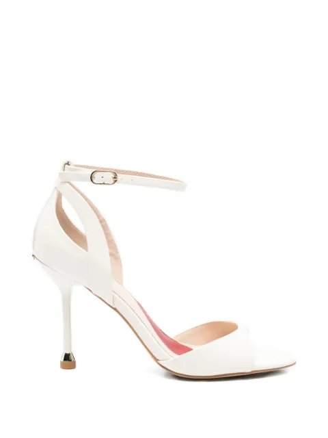 LIU JO patent faux-leather heeled sandals White SXX017EX004S1400