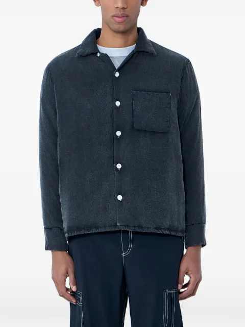 NÒMARYTHM TEXTILE textured patch pocket shirt Grey N40SH02A