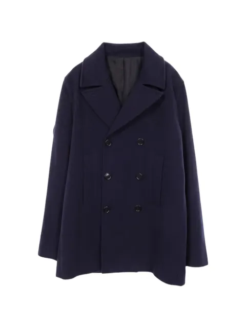 Christian Dior Pre-Owned 2010s cashmere peacoat Blue 1042406