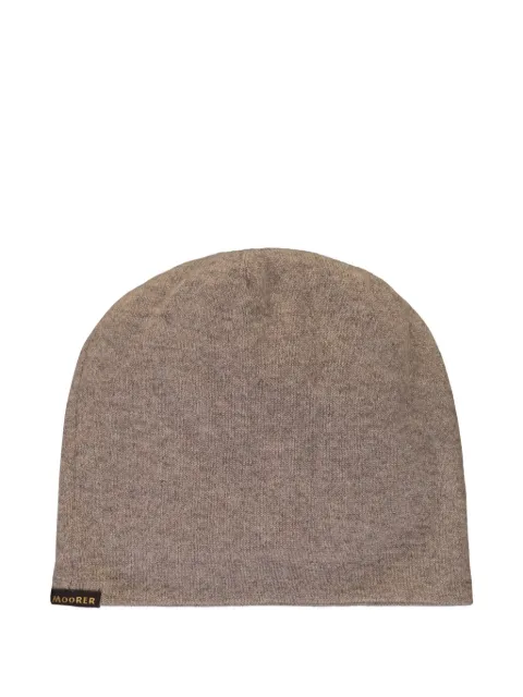 Moorer knit beanie hat Neutrals CUFFIAREVERCWS