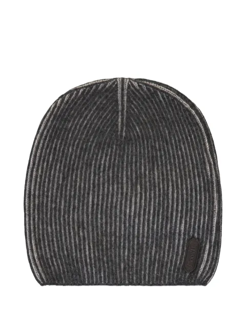 Moorer knitted beanie hat Grey ASHERCWV