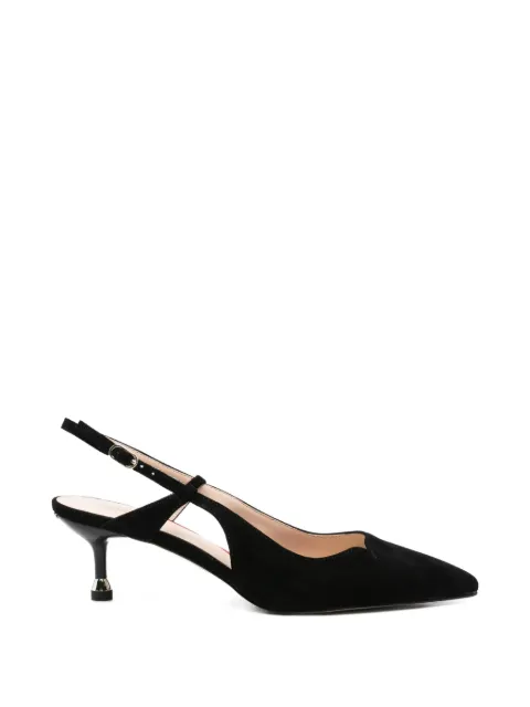 LIU JO suede slingback pumps Black SXX015P002122222