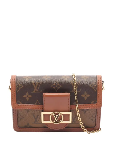 Louis Vuitton Pre-Owned 2019 Monogram Reverse Dauphine Chain Wallet crossbody bag Brown PBPTZW9XXTIA0ZT9